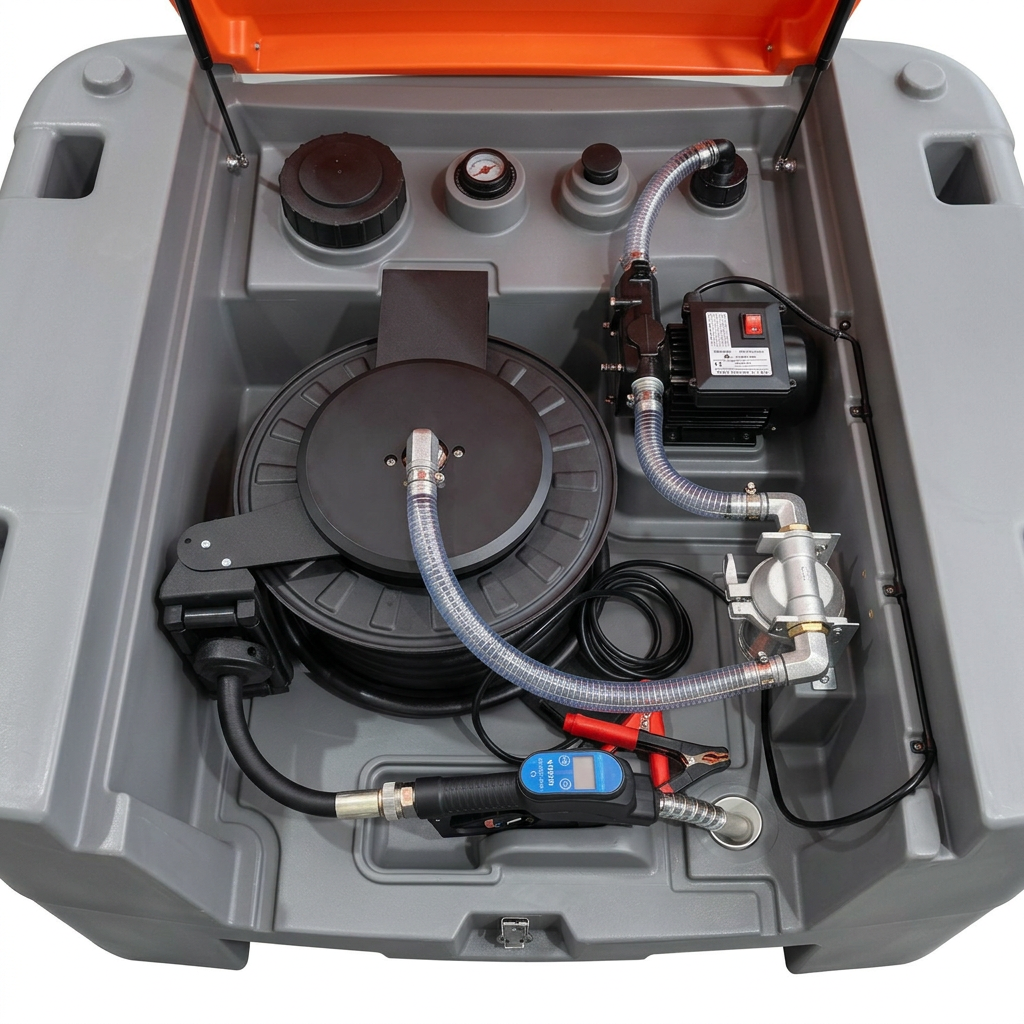 1000L Diesel Fuel Pod with Hose Reel view 3